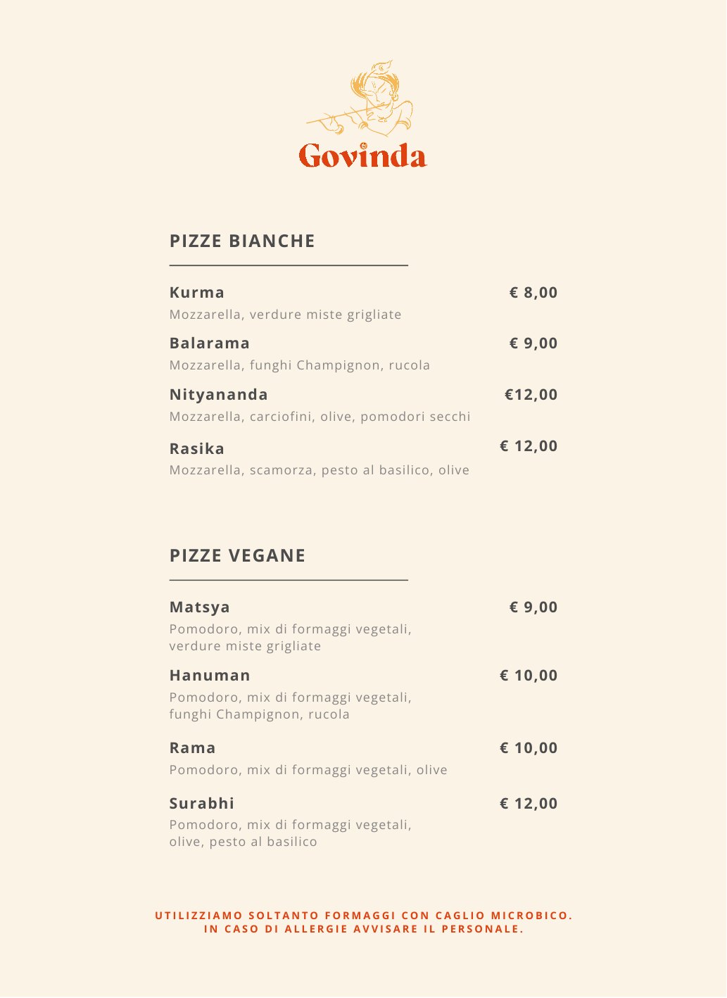 Page du menu 2